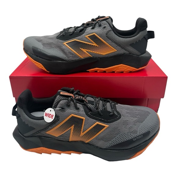 New Balance Dynasoft Nitrel v6 Trail Running Shoes Mens 11 4E WIDE Grey Sneakers - Picture 1 of 10